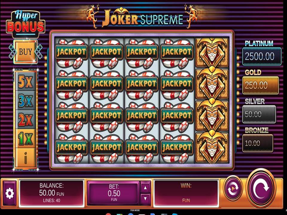 Joker Supreme ss - ベラジョンカジノのVIPプレイヤーにオススメのハイローラー向け高額ベット可能なゲームを紹介